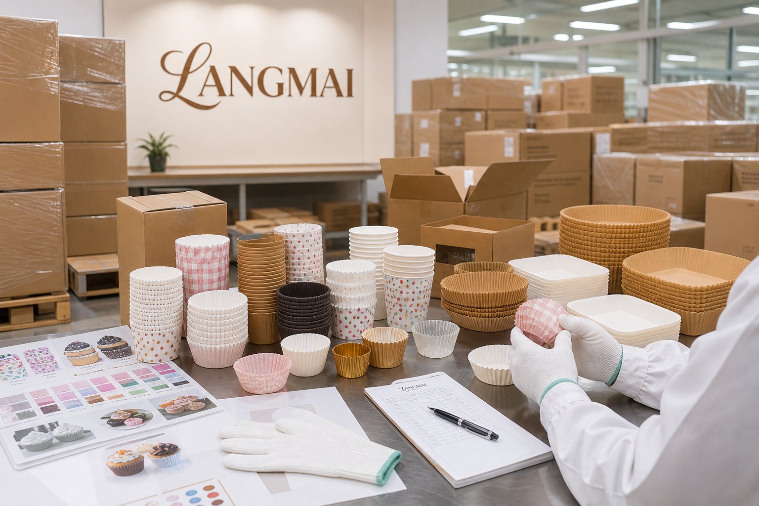 Roll Mouth Cake Cups for Baking and Dessert Packaging product gallery