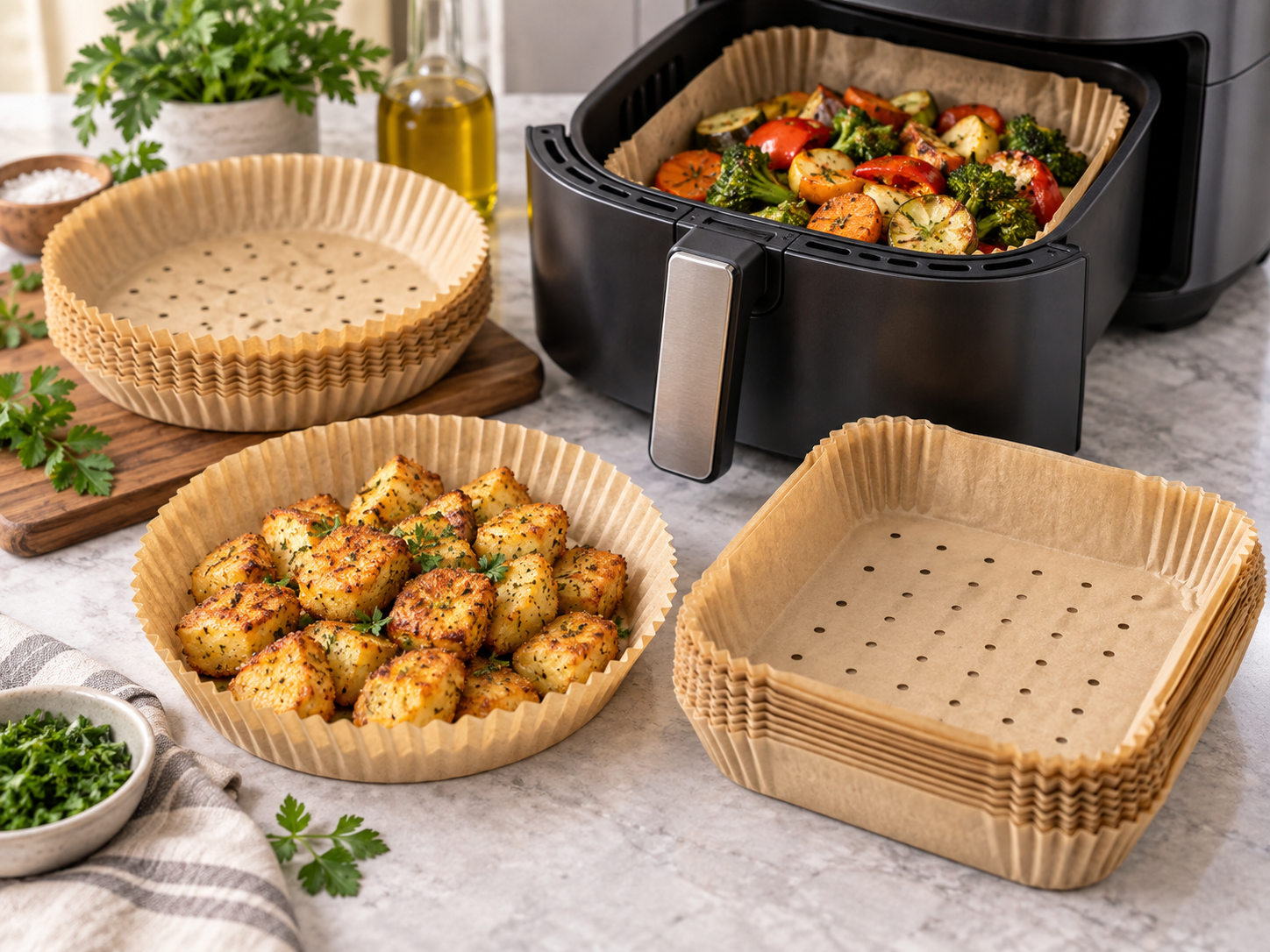Air fryer paper liners