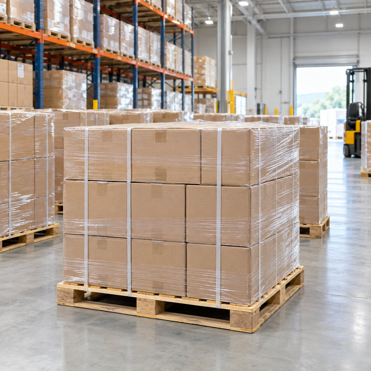 Export cartons ready for delivery